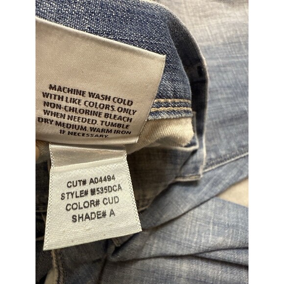 Hudson Jeans Men's Briggs Straight Fit Jeans Size 38 Light Wash Distressed USA - Picture 7 of 9